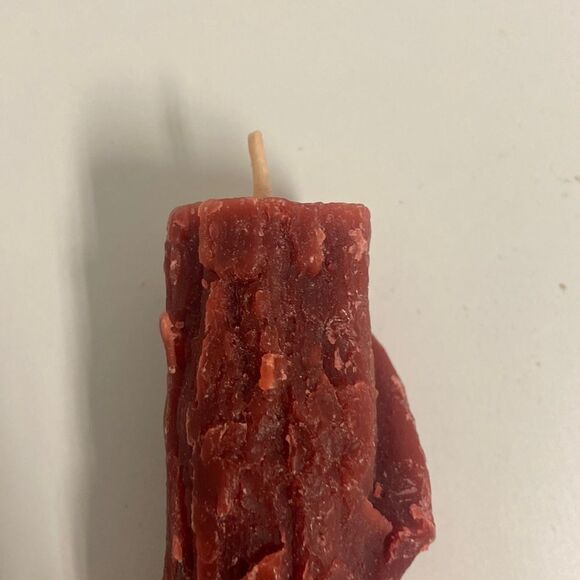 Anthropologie Bittersweet Oak Stick Candle Red - Picture 3 of 6